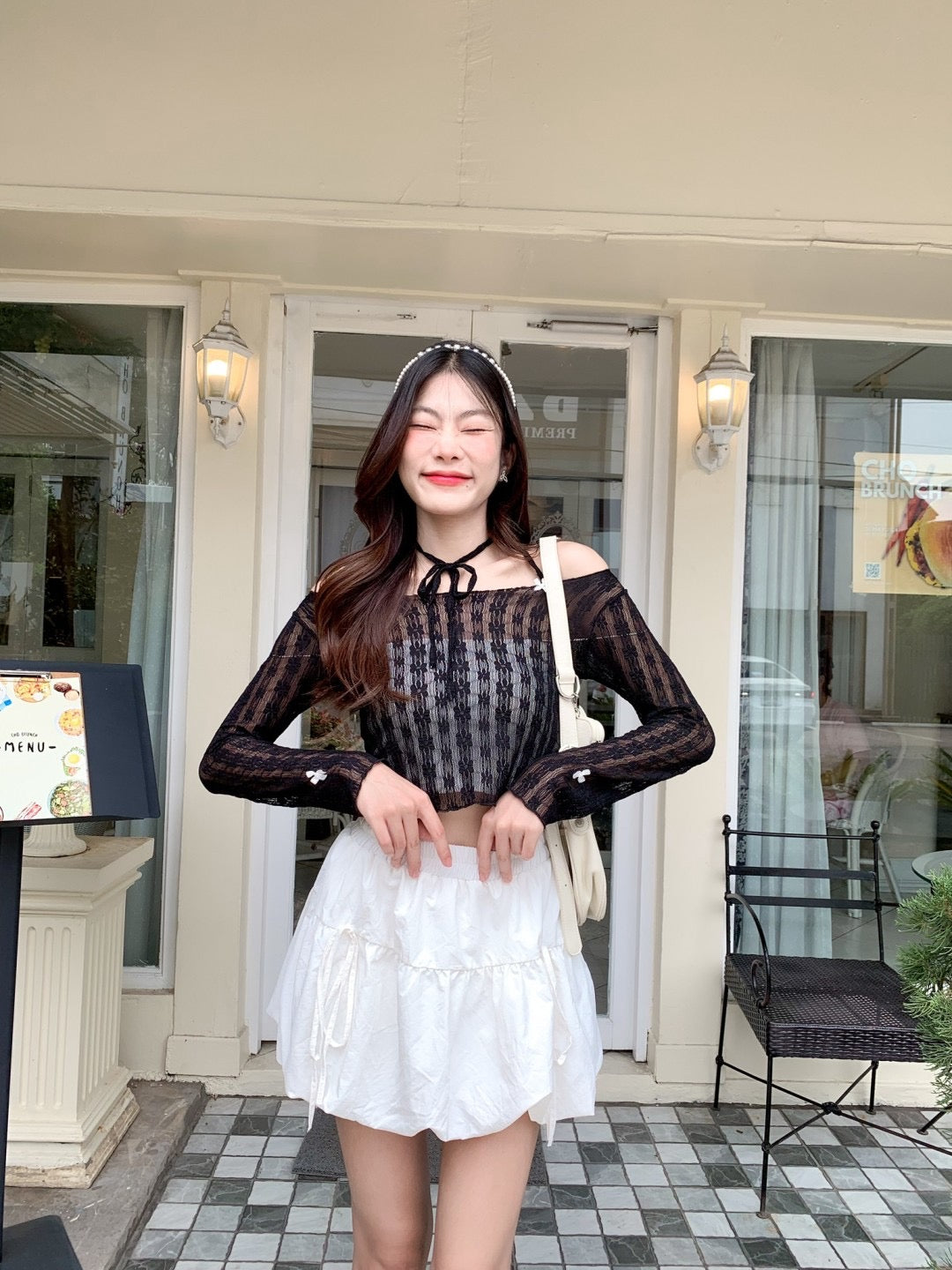 π Annabell tops π
Color : white / cream / black
Size :