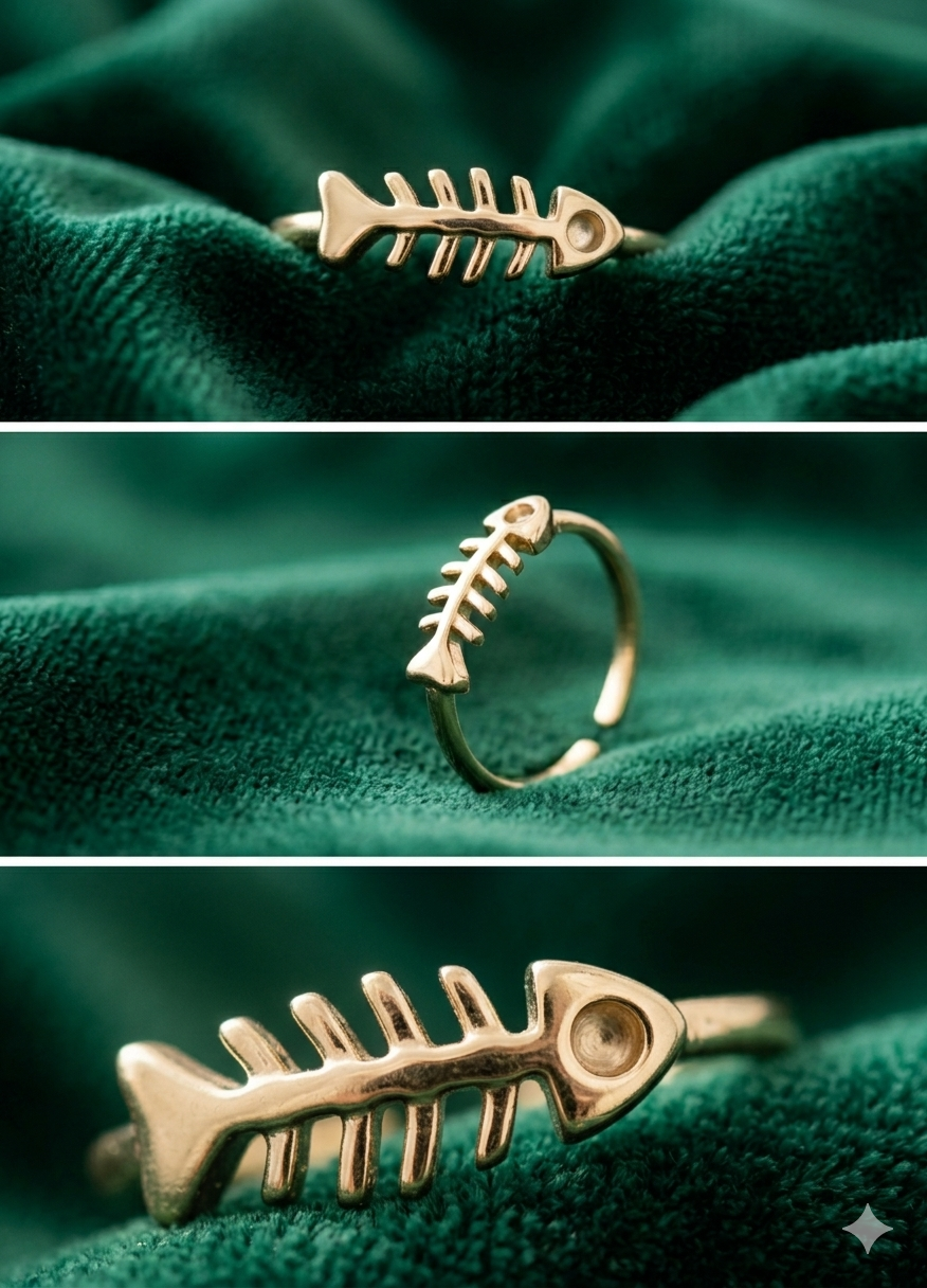 Golden Stainless Steel Adjustable Rings Collection