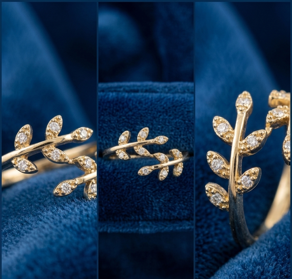 Golden Stainless Steel Adjustable Rings Collection